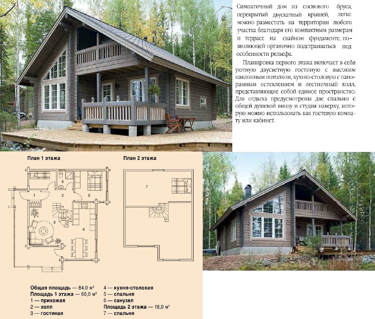 Коттедж из профилированного бруса - недорого